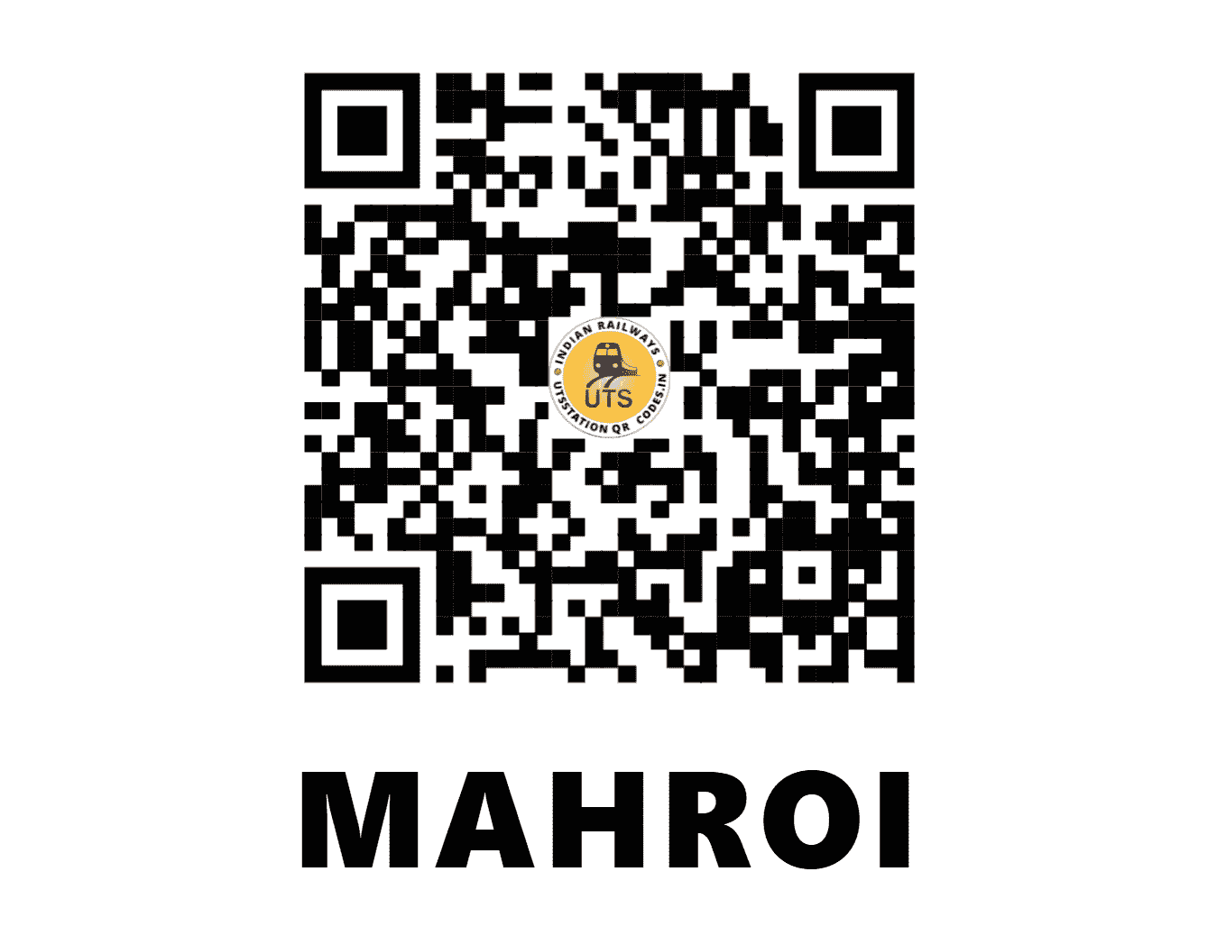 UTS QR Code for MAHROI - MFQ (WC - MADHYA PRADESH)